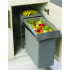 Система сортировки мусора ALBIO 25 40L серый пластик ALVEUS