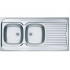Мойка для кухни накладная ALVEUS CLASSIC 100 NAT-60 1200X6002X левая в комплекте с сифоном  