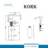 Дозатор для мыла KORK 0,5L ANTHRACITE